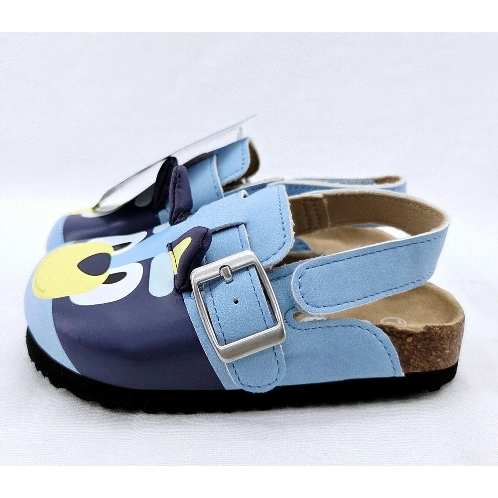 NWT Bluey Toddler Footbed Sandals with 3D Ears - Size 7